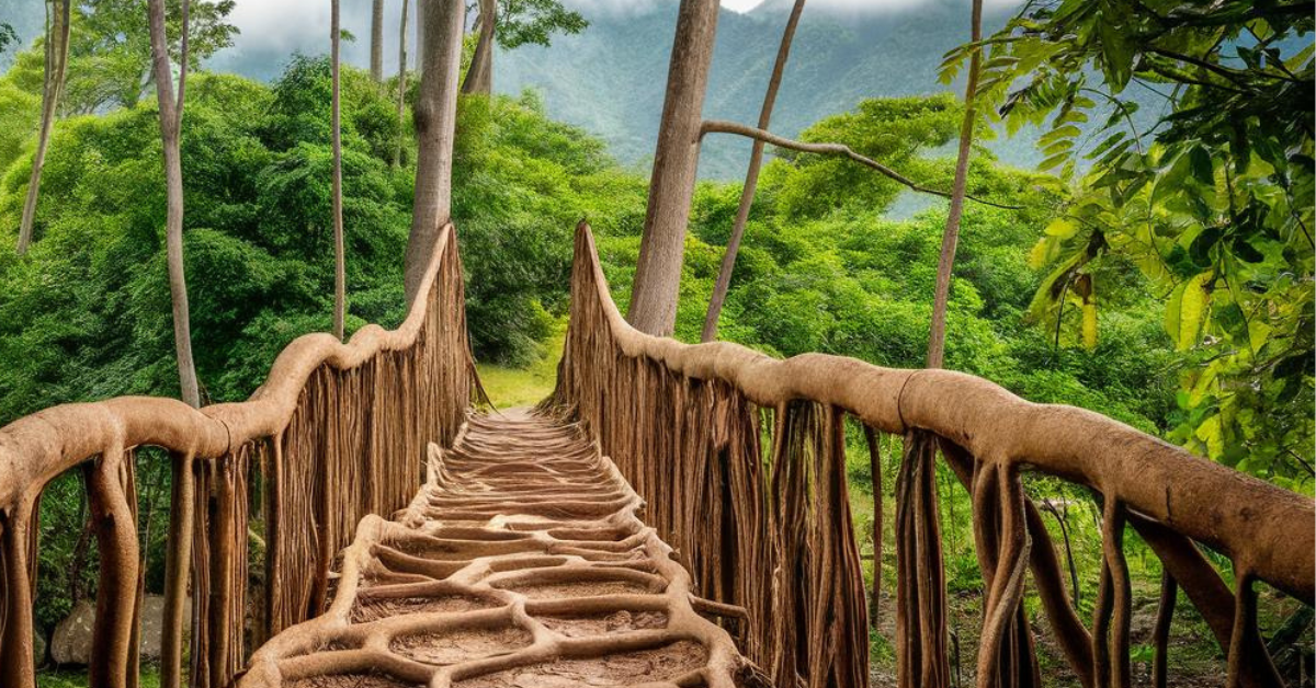 Double Decker Living Root Bridge: 2 Levels of Wonder